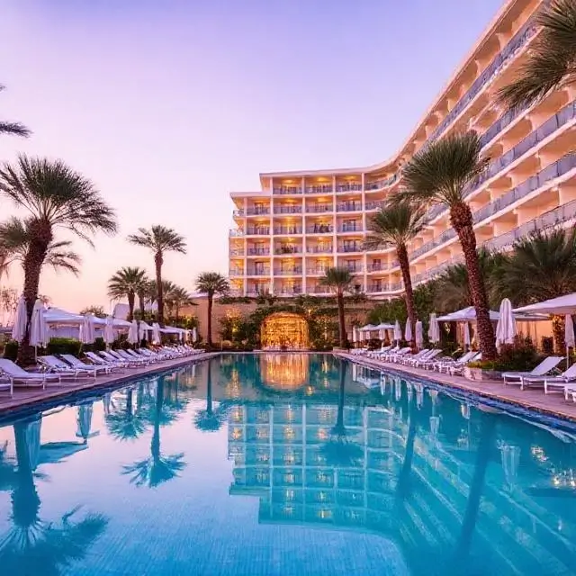 Luxury hotel poolside